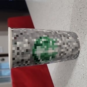 Starbucks Mermaid Logo 2012 Rodarte Minecraft Pixel Tumbler Cup 12oz Coffee Mug